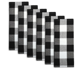These black and white dish towels are made from 100% cotton and are perfect for a special occasion or as a thoughtful gift.