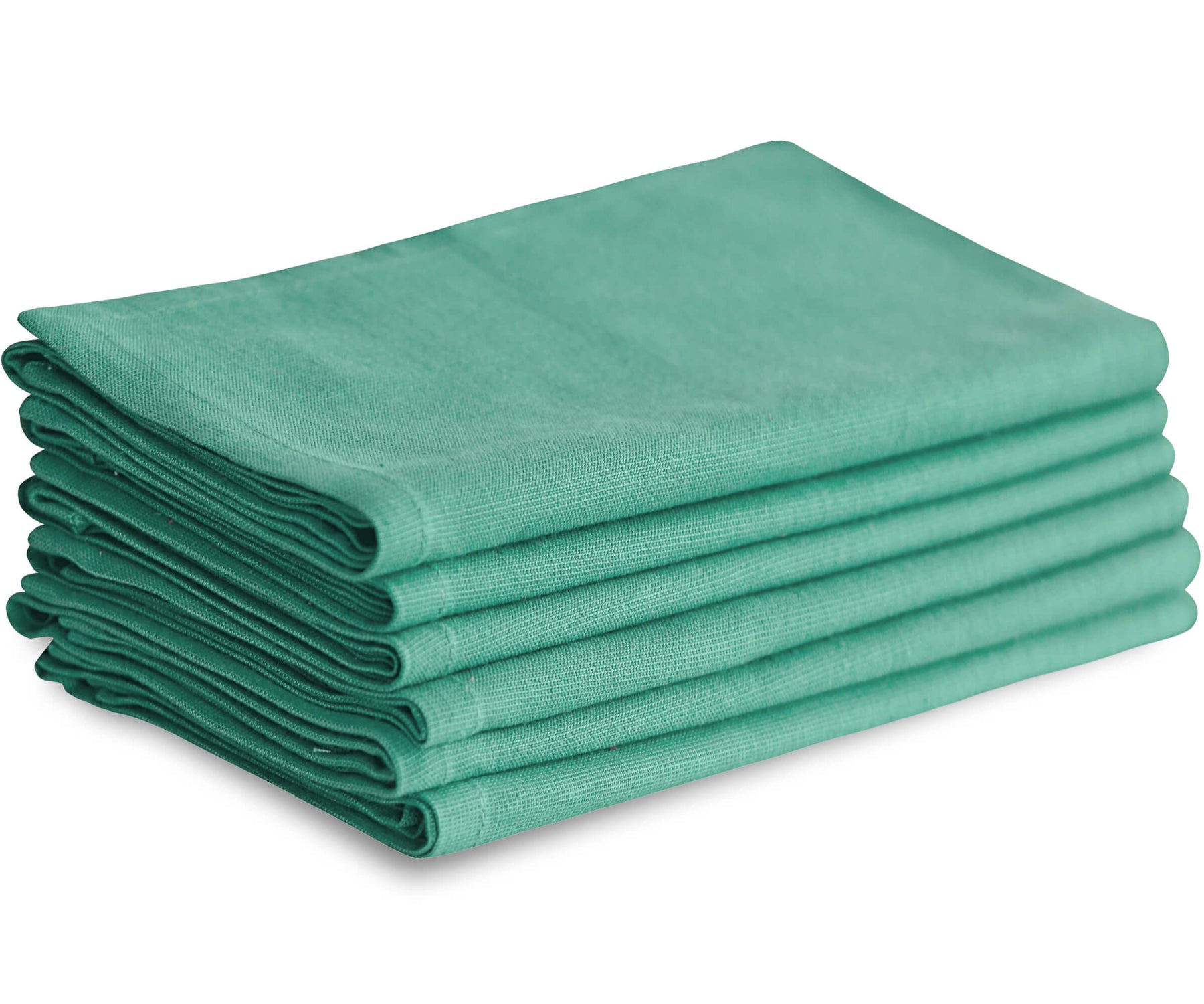 teal color dinner napkins of size 20×20" are woven with cotton, cloth napkins set of 6 are perfect for kitchen use