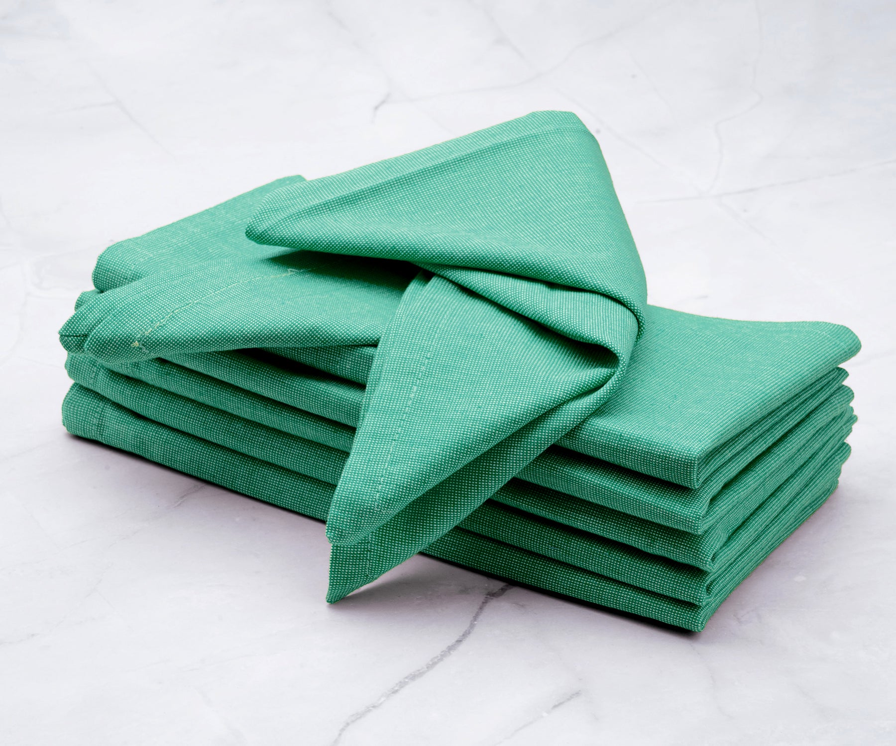 green cloth napkins, green napkins, cotton dinner napkins, linen napkins, wedding napkins