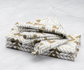 Custom Print Metallic Linen Napkins - Customized Napkins