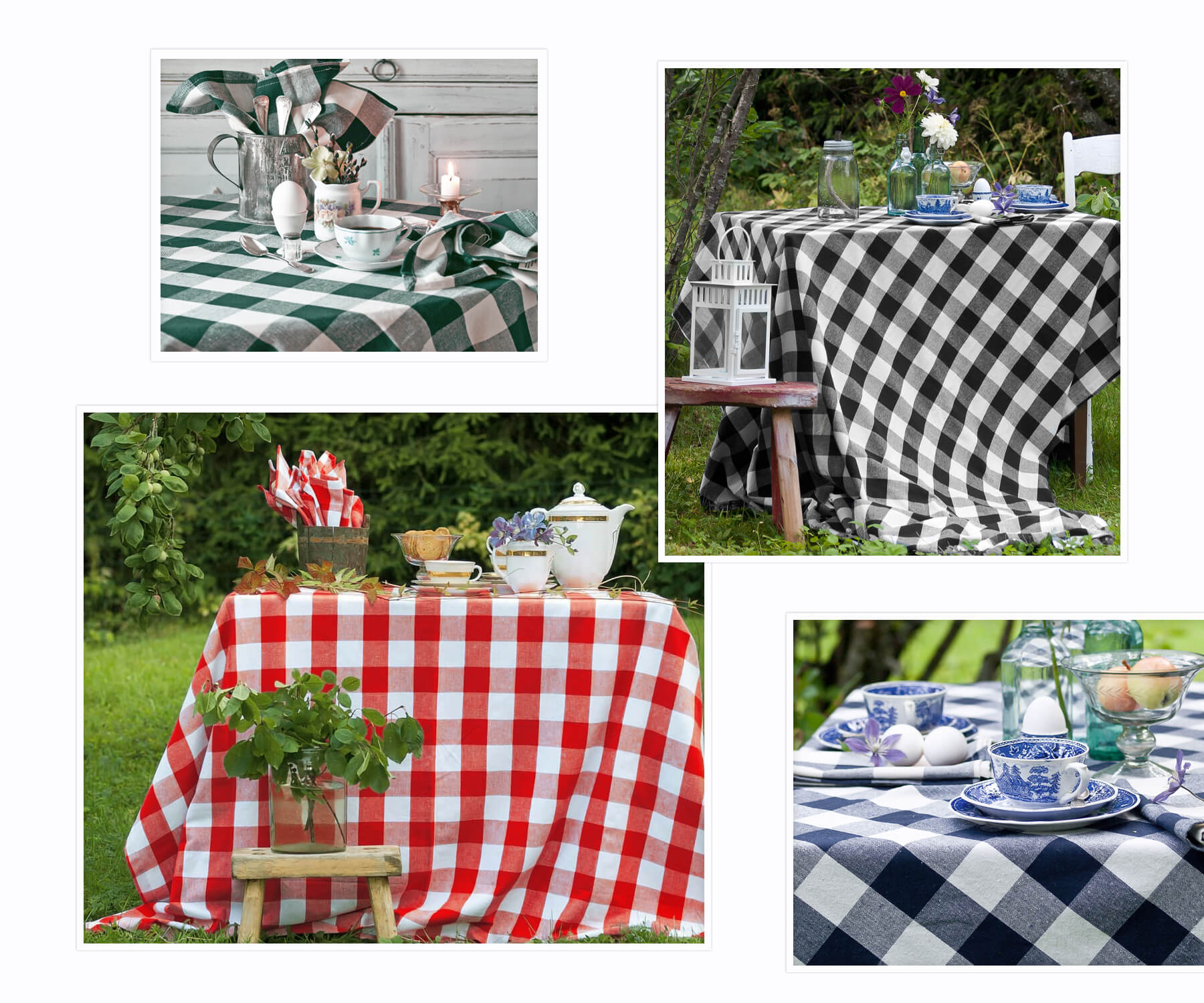 farmhouse cotton rectangular tablecloth for outdoor table cloths 