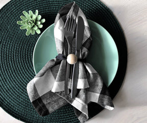 Enhance the dining experience with cloth napkins, cloth napkins offering a soft and luxurious texture that elevates any meal.