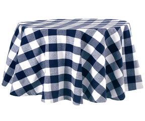 blue tablecloth, outdoor tablecloths, round tablecloth.