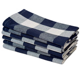 Navy dinner Napkins - All Cotton and Linen 