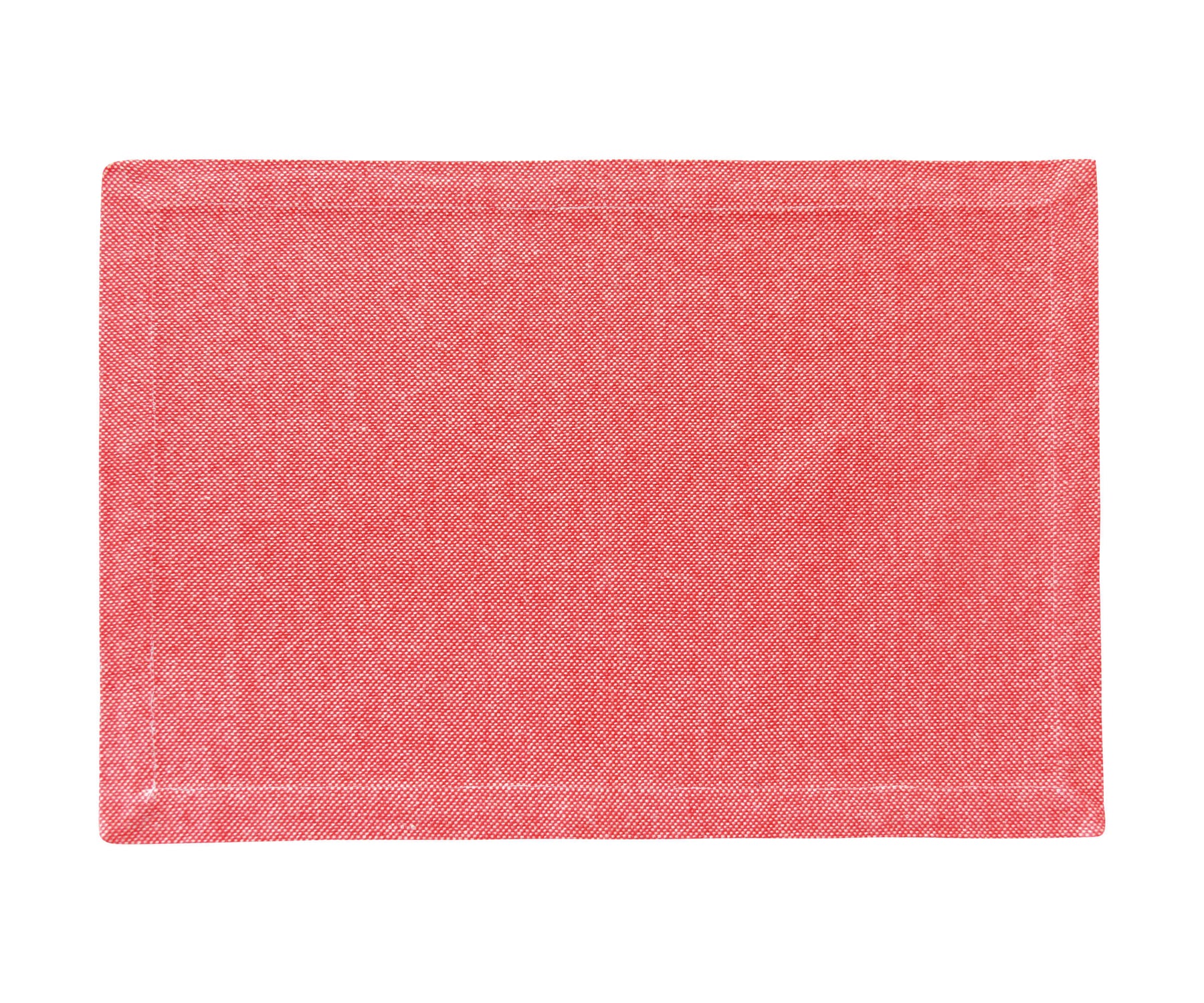 Red fabric table placemats - add a splash of color and protect your table. Upgrade your dining experience with these stylish essentials. 