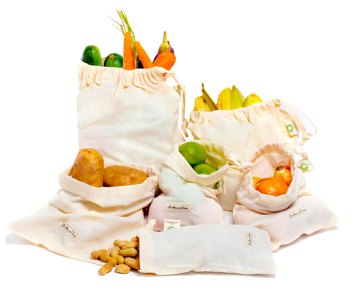 Embrace sustainability by choosing muslin drawstring bags, cotton muslin bags, cotton mesh produce bags, and reusable cotton produce bags. These options promote eco-friendly packaging and storage practices, reducing waste and supporting the environment.