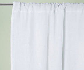 Brighten up your space with classic and versatile white curtains.