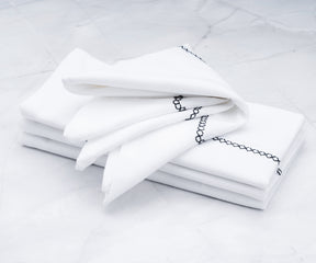 embroidery black napkins, dinner napkins cloth or white cotton napkins are made with woven fabric.