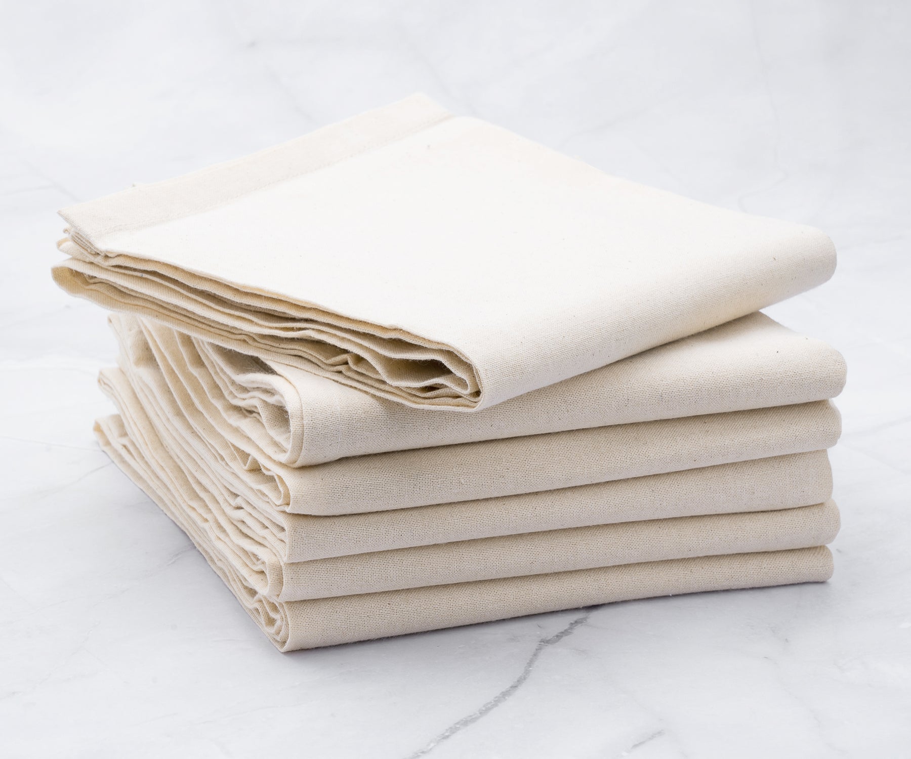 All Cotton and Linen Flour Sack Towels, Kitchen Towels, Dish Towels for Kitchen Set of 6, Natural, 28 x 28, Beige