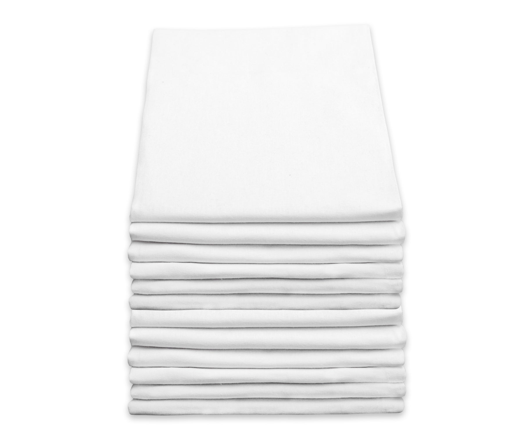Kitchen Dish Towels 28x28 Flour Sack Towel White Cloth 100% Pure Cotton 12  PACK 754207385698