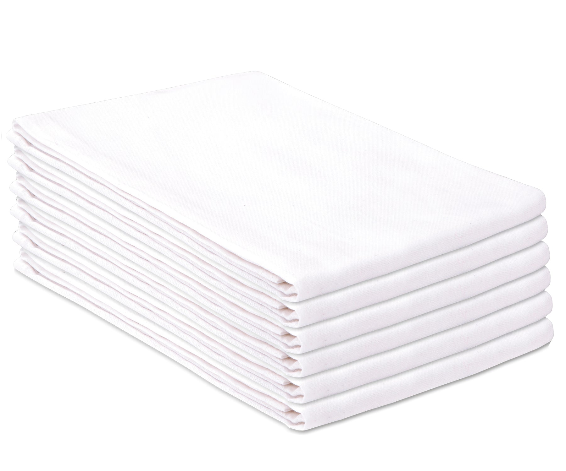 WHITESTEM Flour Sack Dish Towels | 13”X13” |50-Pack | Natural | 130 Thread  Count Ring Spun Cotton, Kitchen Dish Towels, Kitchen Towels, Hand Towels