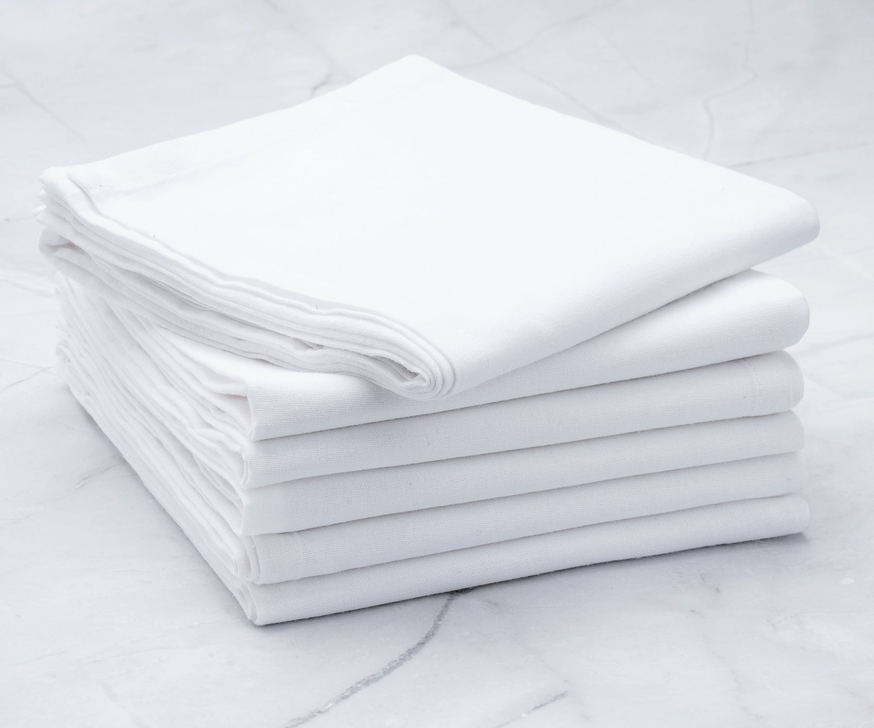 White Flour Sack Towels -Pack of 5