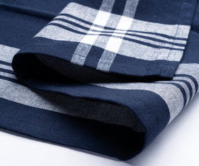 french stripe kitchen towels, navy and white striped kitchen towels, navy dishcloths.