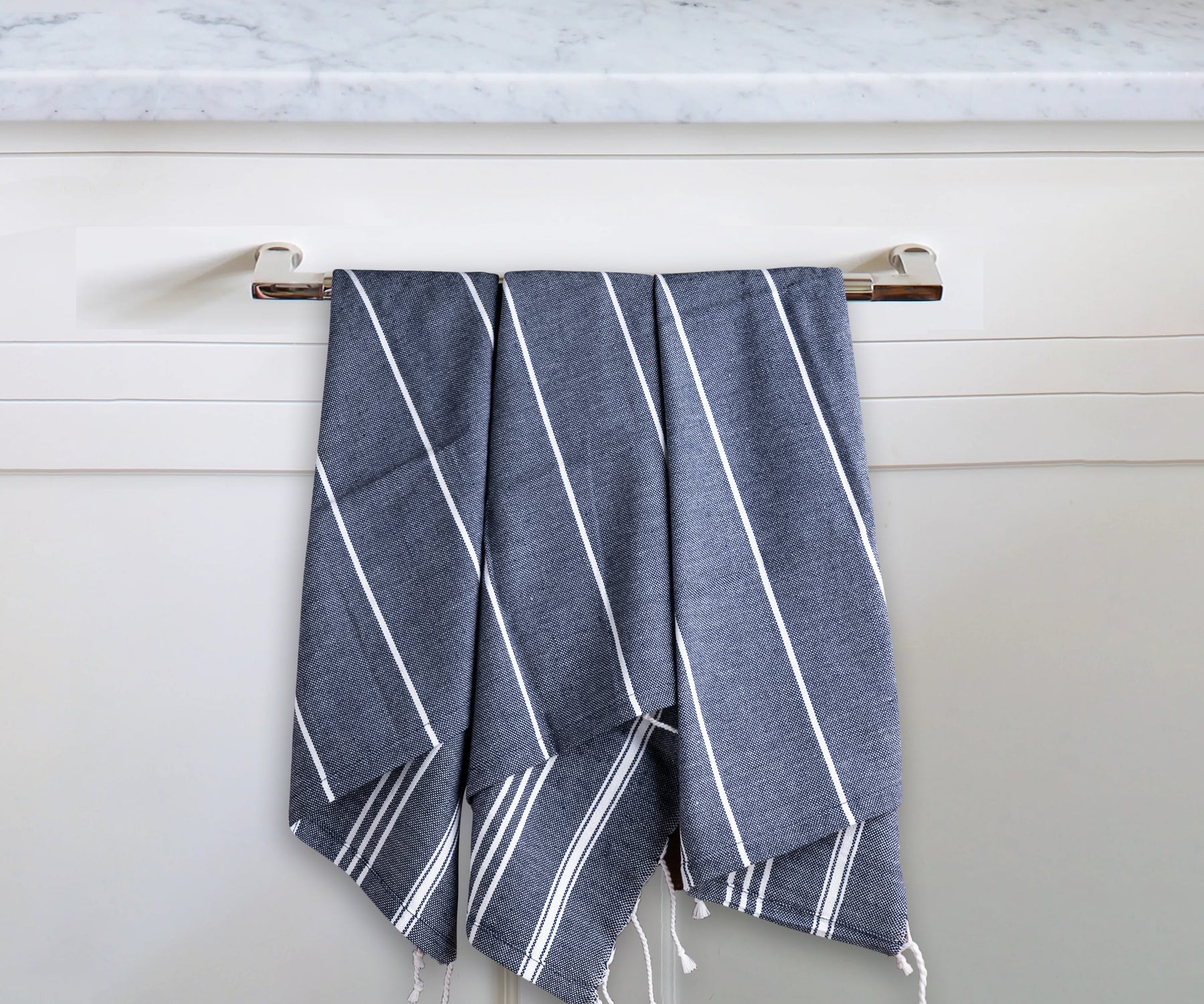 Classic Dark Kitchen Dish Towels With Hanging Loop – Heavy Duty