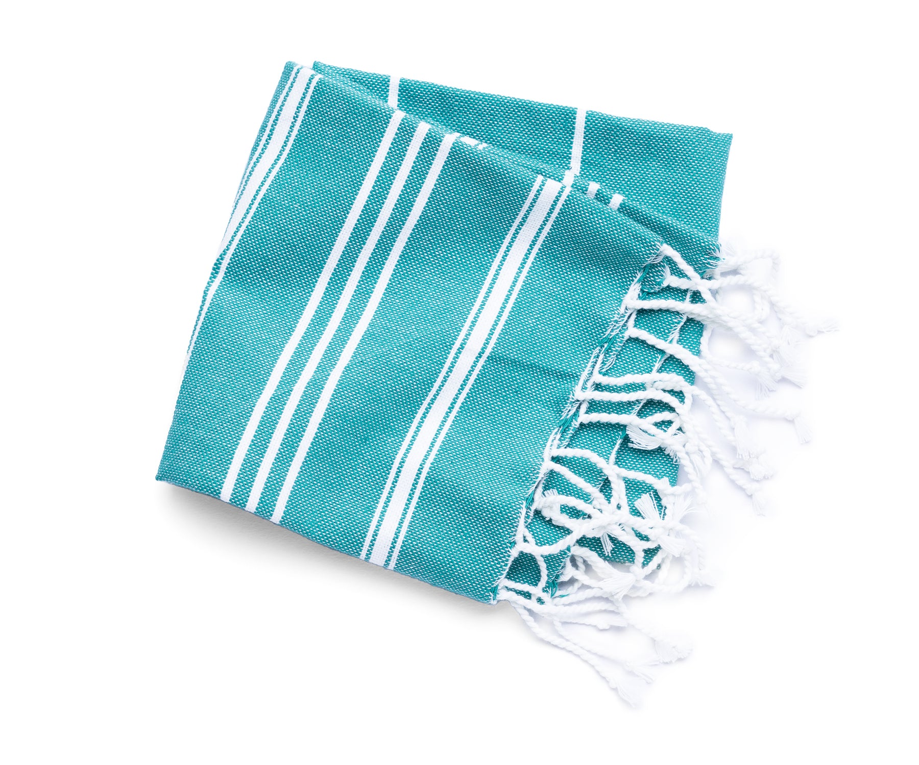 All Cotton and Linen Kitchen Towels, Cotton Dish Towels, Striped Dish Towels,  Teal Kitchen Towels and Dishcloths Sets, Farmhouse Hand Towels Set of 6  18x28 (Teal) 