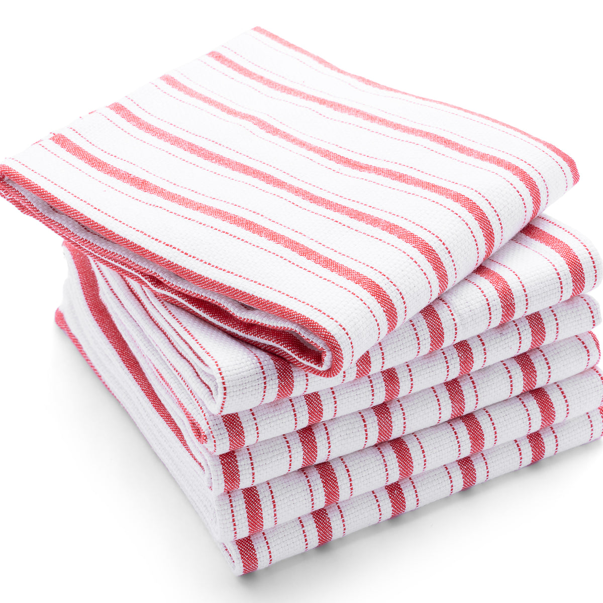Kitchen Dish Towels, 16 Inch x 25 Inch Bulk Cotton Kitchen Towels and  Dishcloths Set, 6