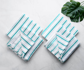 teal dish towels, teal kitchen towels, kitchen towels with hanging loop, dish towelsand dish cloths set, dish towels set