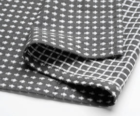 waffle tea towel, linen dish cloth, gray and white pattern dish towels, modern dish towels cotton
