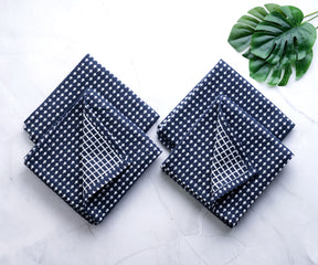 navy blue and white kitchen towels cotton, cloth dish towels for kitchen