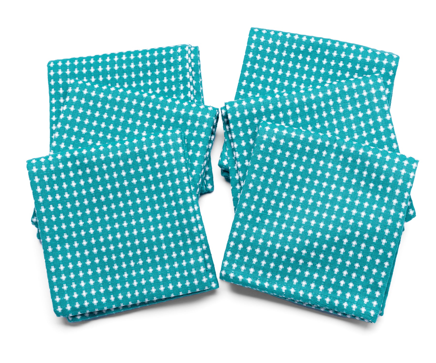 Elevate your kitchen experience with our premium teal dish towels, designed for exceptional absorbency and durability. 