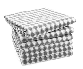 gray dish towels for kitchen with hanging loops cotton dish towels set of 6.