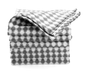 woven wash cloth, gray and white mixed diamond pattern hand towels, cotton towels gray.