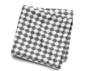 diamond pattern waffle kitchen towels, woven kitchen towels, and gray hand towels for kitchen.