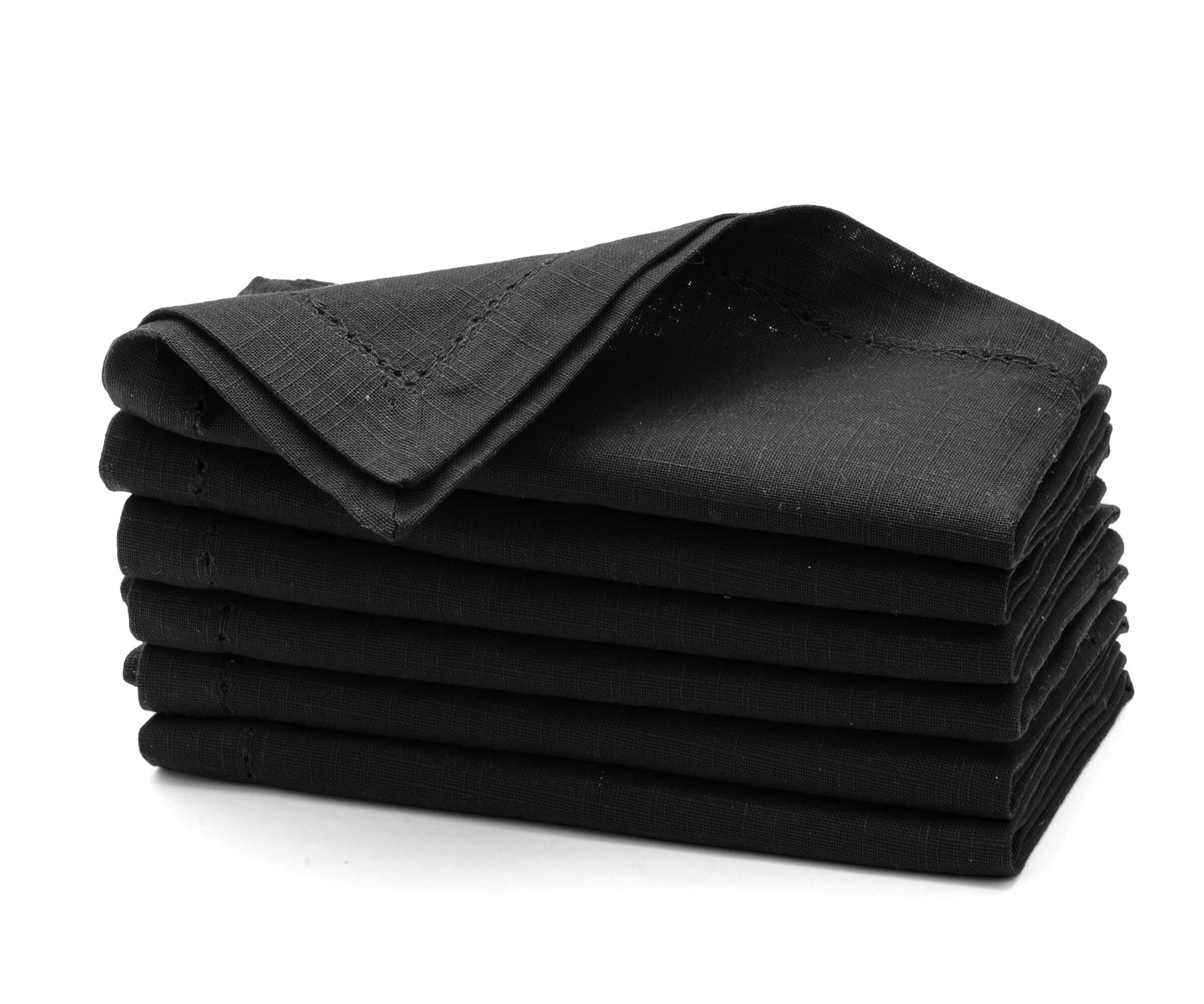 black cloth napkins, linen dinner napkins, cotton napkins