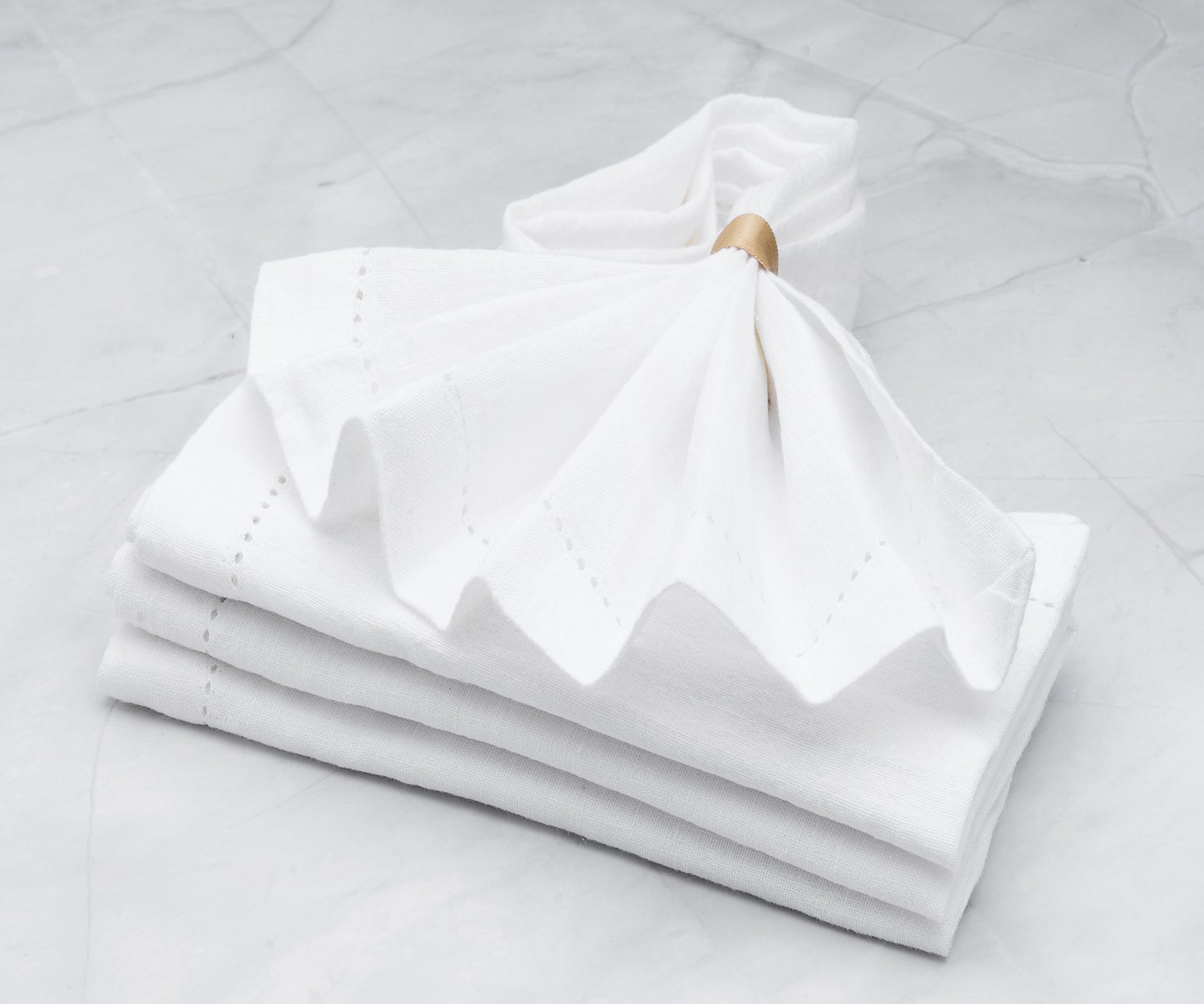 White Linen Paper Dinner Napkins - Whisk