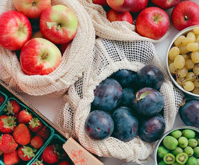 mesh produce bag mesh fruit bags, reusable produce bags, reusable grocery bags produce bags, reusable grocery shopping bags
