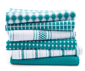 teal cloth dish towels, white and teal kitchen dish towels, teal stripe dishcloths are suitable for easter dish towels.