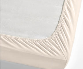 Cotton fitted sheets available in various sizes and designs, providing a soft and comfortable sleeping surface with natural cotton fabric.