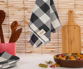 Hanging kitchen towels are a great way to free up counter space and keep your kitchen towels organized.