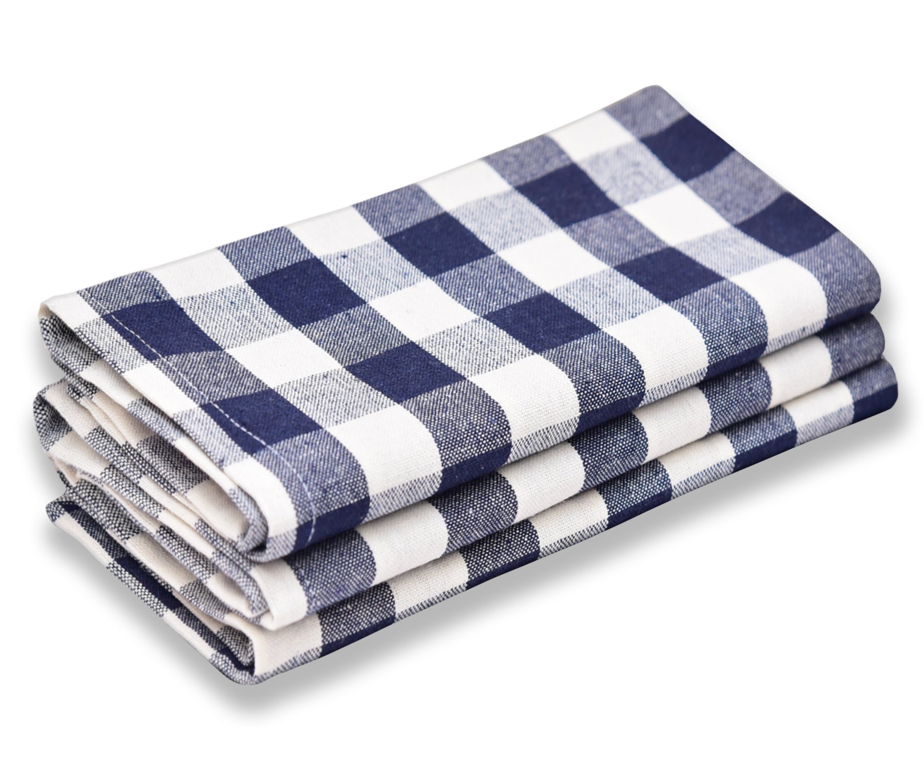 Blue tea towels are a classic kitchen essential that can be used for drying dishes, wiping counters, or even as a potholder.