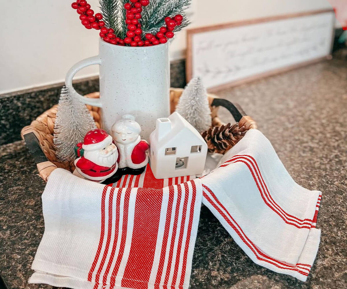 Dish towels, Christmas kitchen towels, Kitchen dish towels sets, Blue and white striped towels, Stonewall kitchen tea towels.