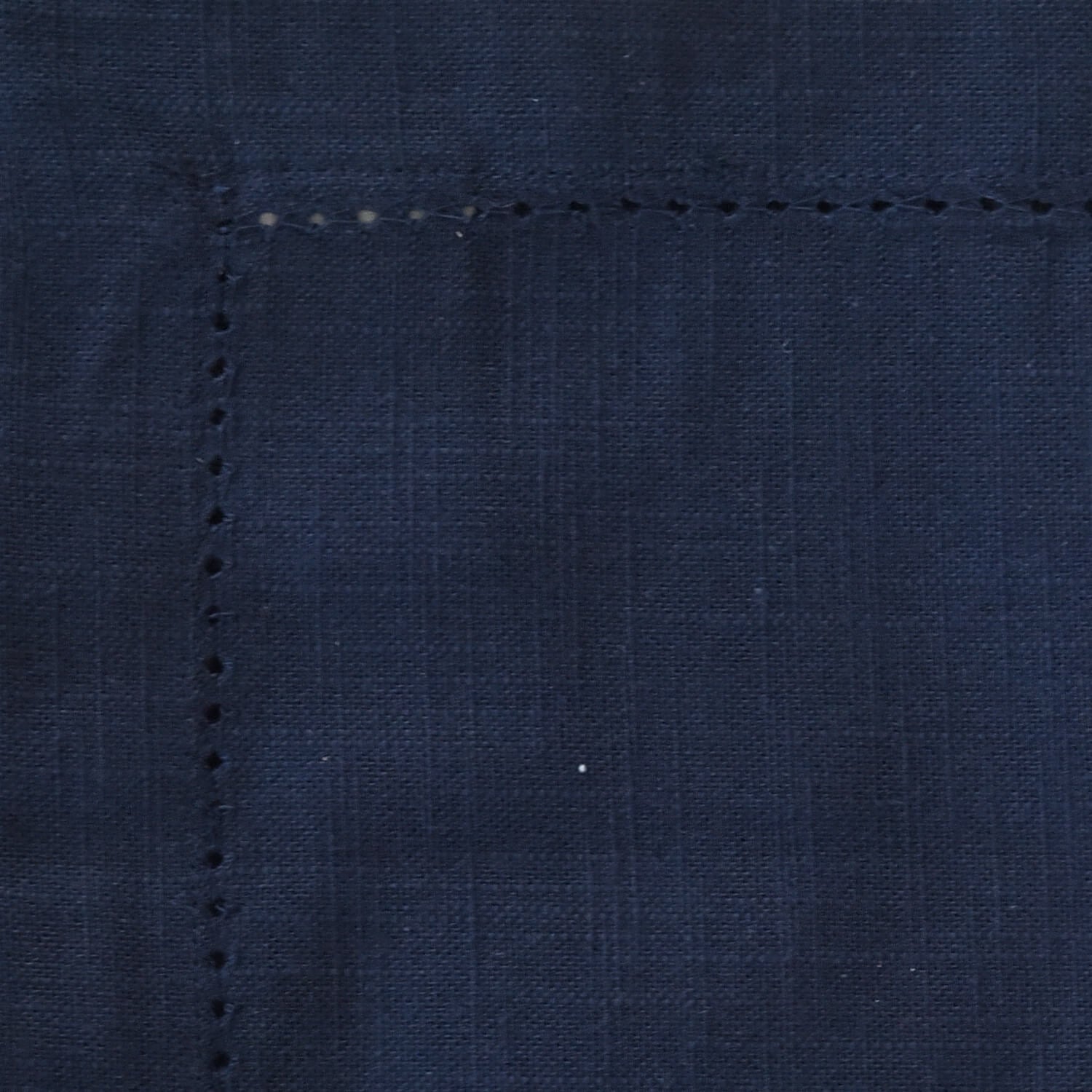 Cloth tablecloths- Navy tablecloth which are hemstitched 