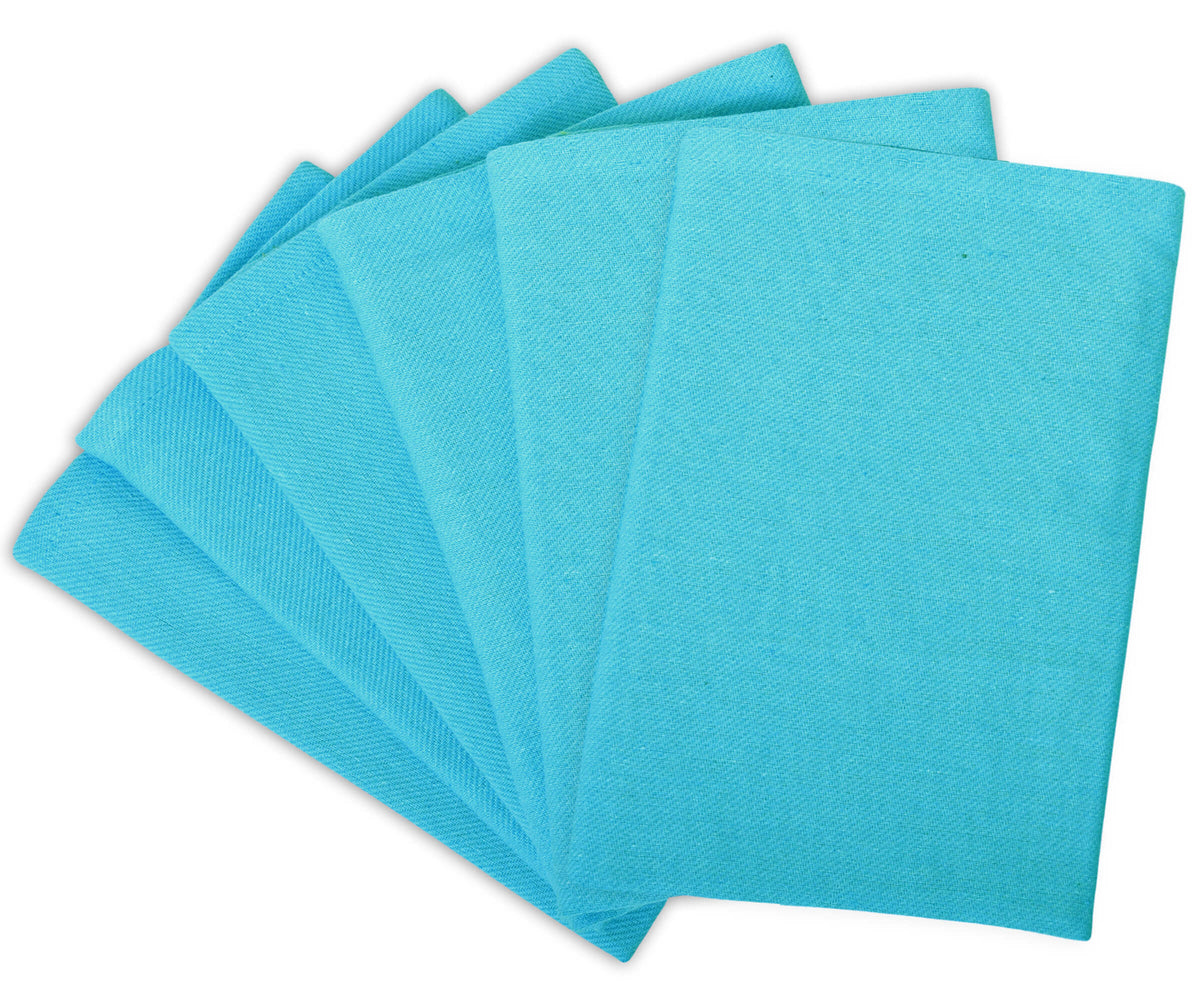 The Cloth Napkins set of 6 are placed on the white background. 
