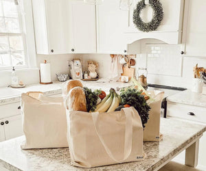 Organic cotton canvas tote bag with 15x15 inch size for grocery shopping
Tote Bag | All Cotton and Linen