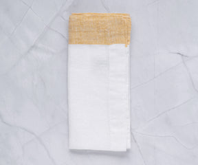 Stack of blue cloth napkins ideal for formal and casual dining